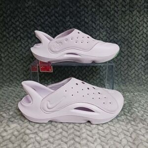 Nike Aqua Swoosh GS little Kids' Sandals Clogs Lavender Purple FV6363 500 Sz 2Y